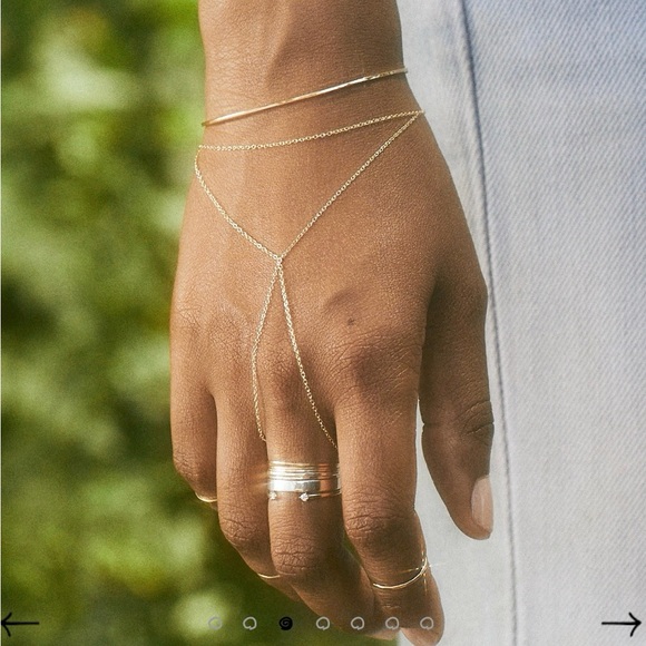 Elegant Gold Open Heart Ring - Picture 2 of 3